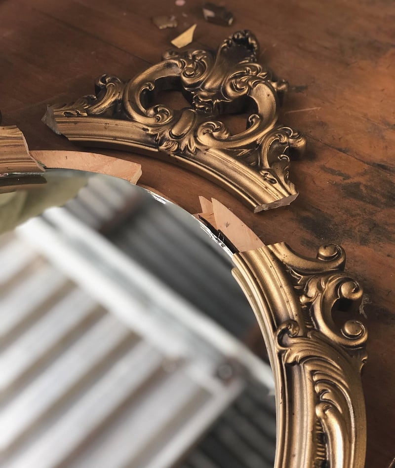 Gold Frame Mirror